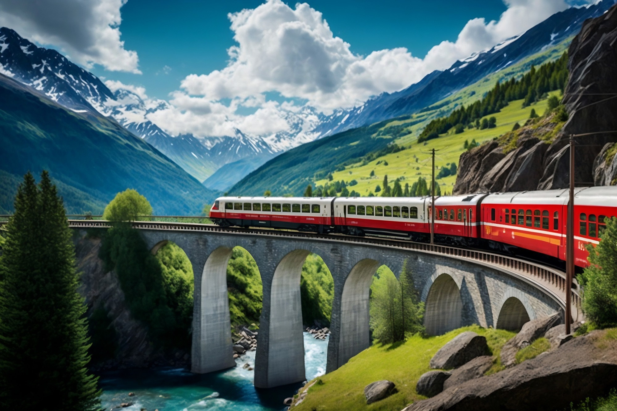 Antalya Çıkışlı Alp Dağlarında Bernina Express ile Tren Keyfi Turu Rotası 7 Gece (Extra Turlar Dahil)